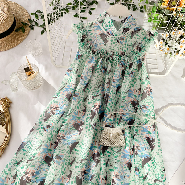 Rochie de dama colorata cu decolteu O