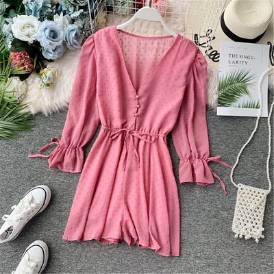 Salopeta de bord scurta cu maneci 3/4 in mai multe culori