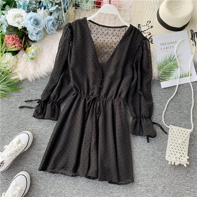 Salopeta de bord scurta cu maneci 3/4 in mai multe culori