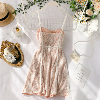 Rochie eleganta de dama cu dantela si paiete