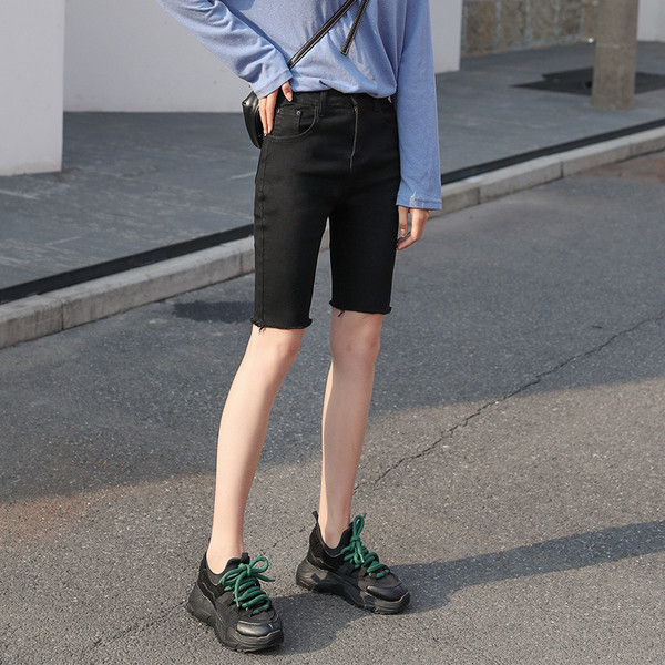 Blugi de dama moderni de culoare neagra - model Slim