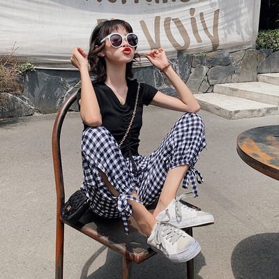 Ежедневнен дамски панталон в три модела с висока талия