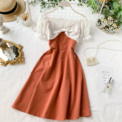 Rochie moderna de dama cu umerii goi in mai multe culori