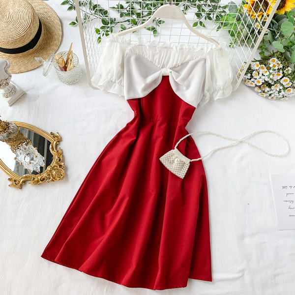 Rochie moderna de dama cu umerii goi in mai multe culori