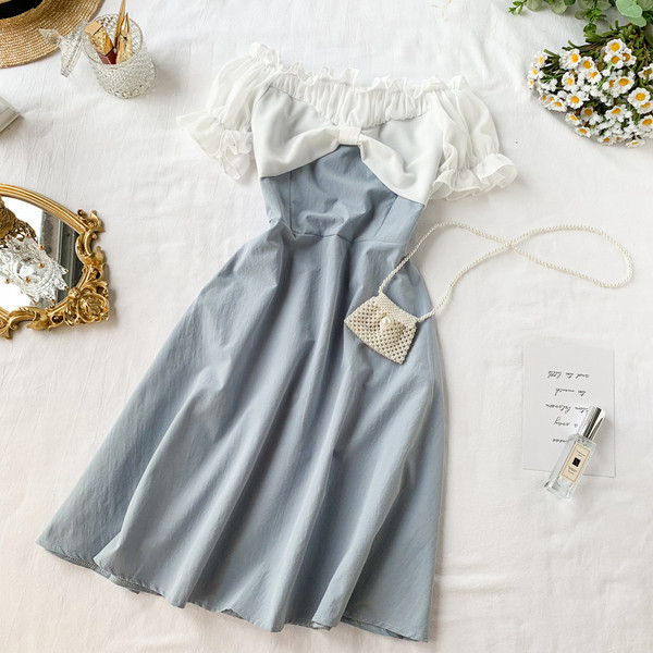 Rochie moderna de dama cu umerii goi in mai multe culori