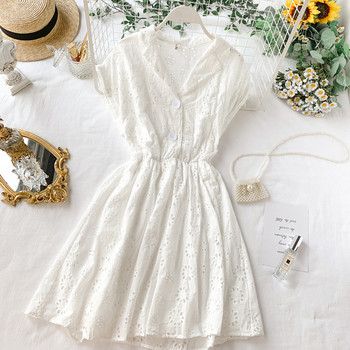 Rochie de dama din dantela cu elastic in mai multe culori