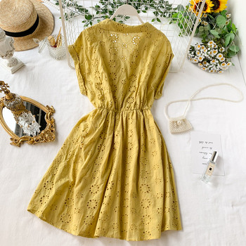 Rochie de dama din dantela cu elastic in mai multe culori