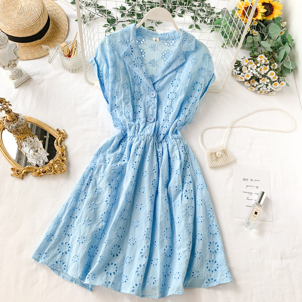 Rochie de dama din dantela cu elastic in mai multe culori