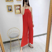 Γυναικεία ολόσωμη φόρμα  με λεπτούς ιμάντες