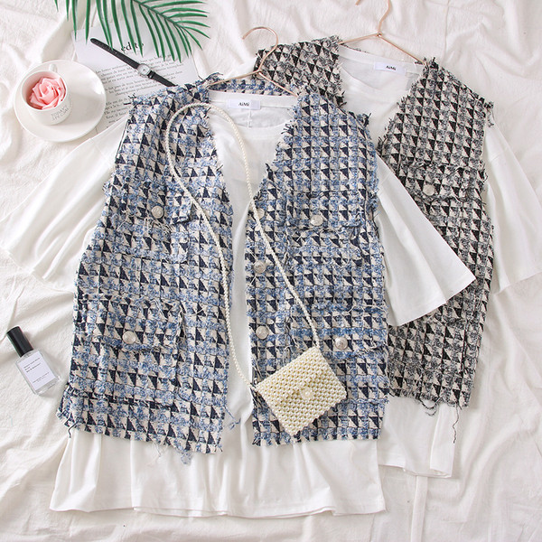 Tricou + vestă de damă model nou în două culori