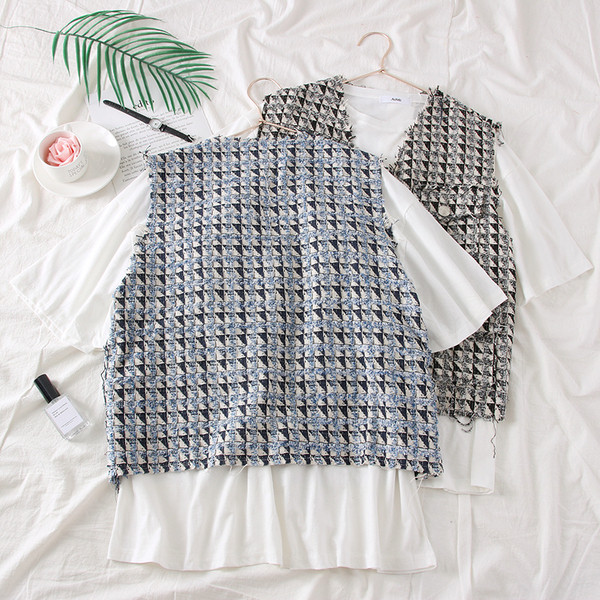 Tricou + vestă de damă model nou în două culori