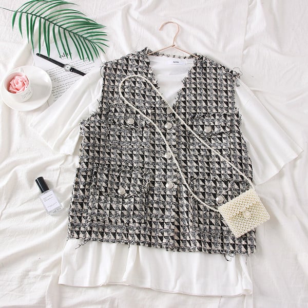 Tricou + vestă de damă model nou în două culori