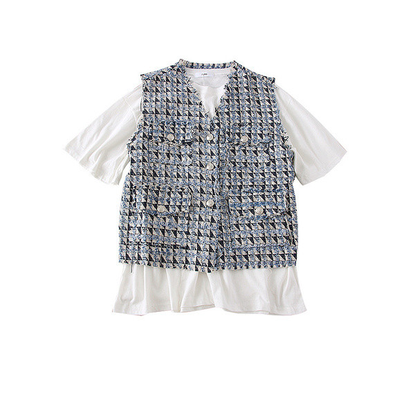 Tricou + vestă de damă model nou în două culori