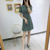 Rochie scurta casual de dama cu model floral