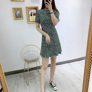 Rochie scurta casual de dama cu model floral