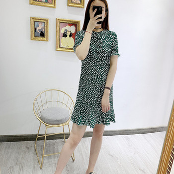 Rochie scurta casual de dama cu model floral