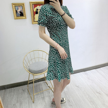 Rochie scurta casual de dama cu model floral