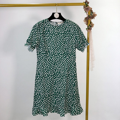 Rochie scurta casual de dama cu model floral