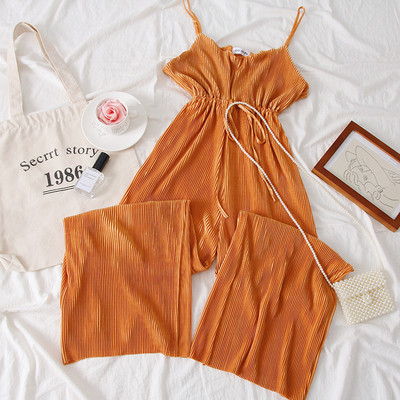 Salopeta de dama moderna cu bretele in verde, roz, negru si maro