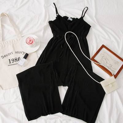 Salopeta de dama moderna cu bretele in verde, roz, negru si maro