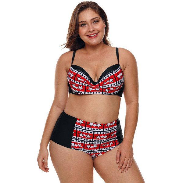 Costum de baie pentru femei până la 3XL și pantaloni cu talie înaltă