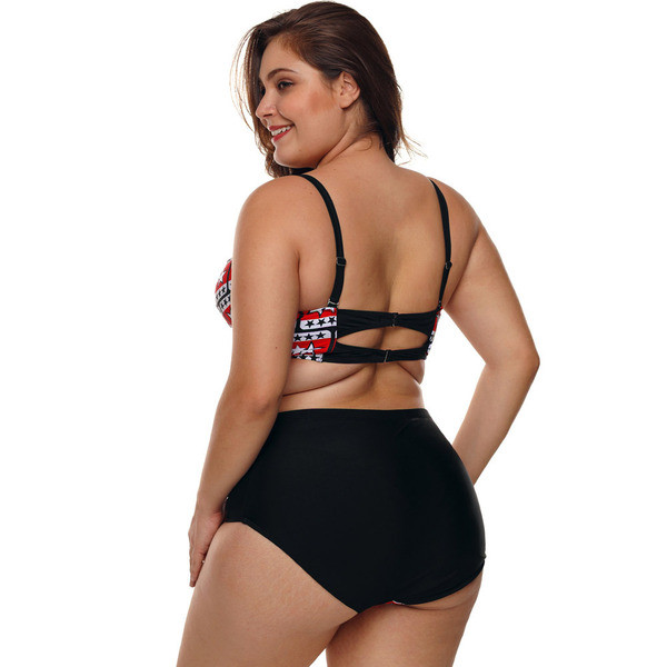 Costum de baie pentru femei până la 3XL și pantaloni cu talie înaltă