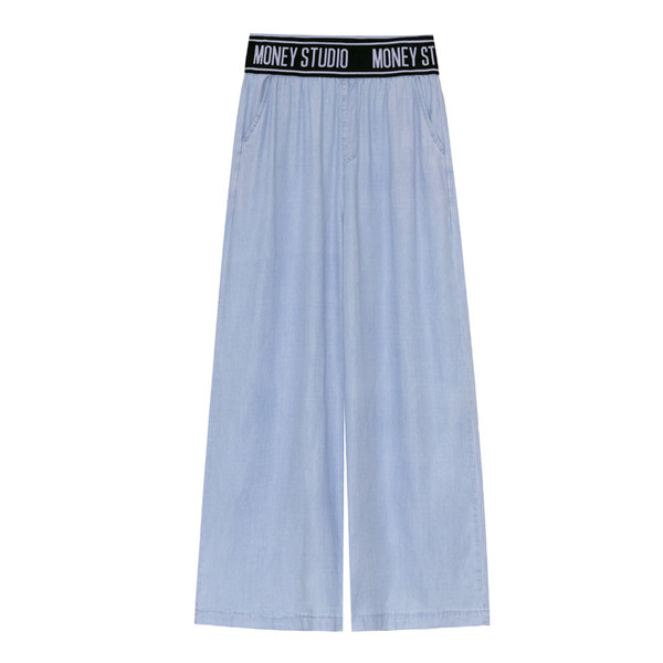 Pantaloni moderni de dama cu model lat de buzunare