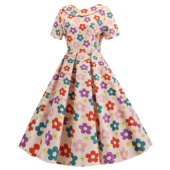 Model rochie de dama croiala cu aplicatie colorata