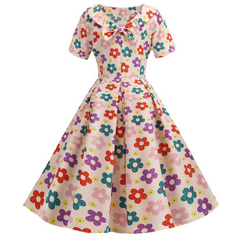 Model rochie de dama croiala cu aplicatie colorata