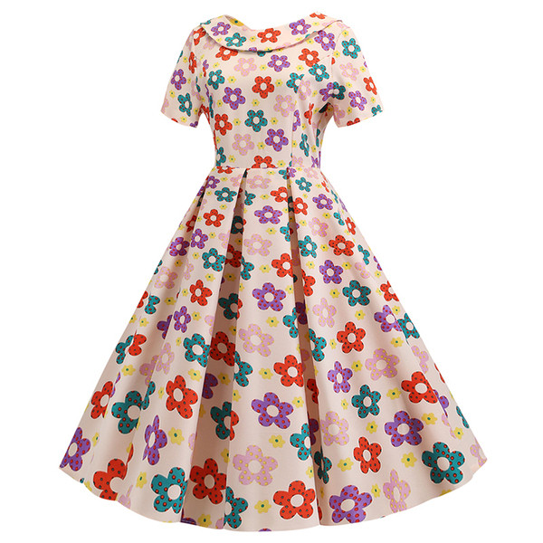 Model rochie de dama croiala cu aplicatie colorata