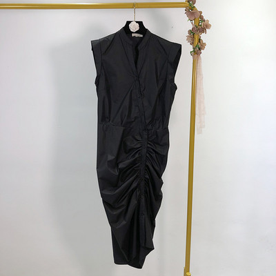 Rochie de dama cu decolteu in V si nasturi pe toata lungimea