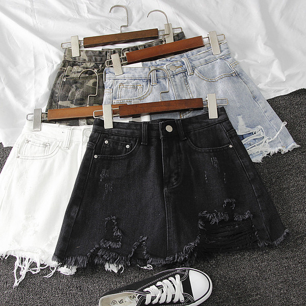 Fusta casual dama din denim in patru culori