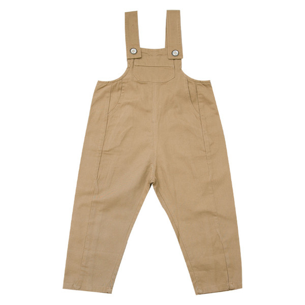 Salopeta casual pentru copii pentru baieti in maro si verde