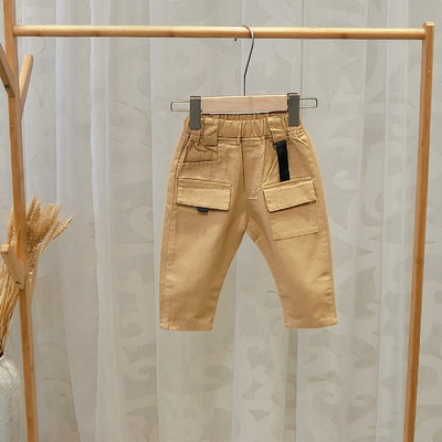 Спортен детски панталон за момчета с джобове в два цвята