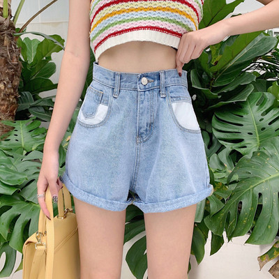 Pantaloni scurti moderni de dama in doua culori