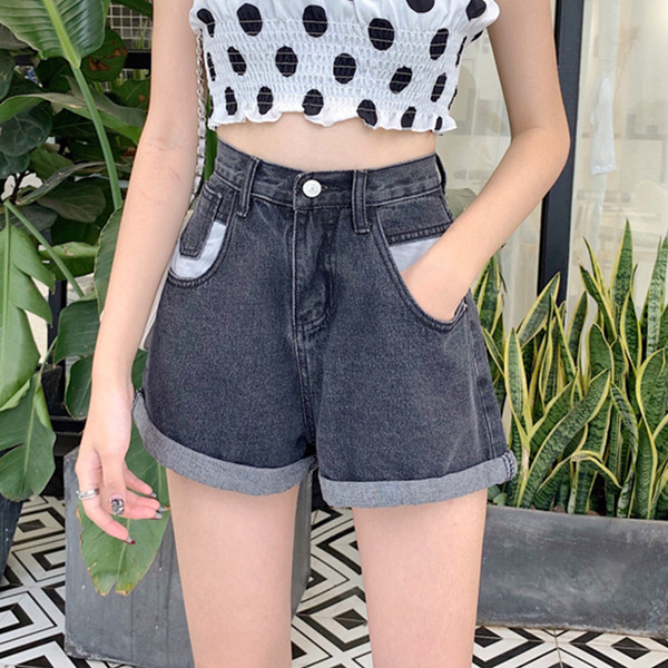 Pantaloni scurti moderni de dama in doua culori