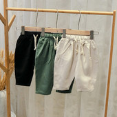 Pantaloni copii pentru baieti cu buzunare - trei culori