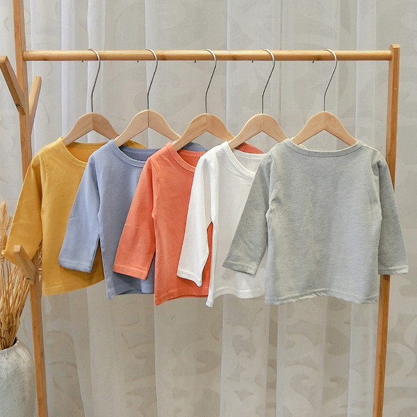 Bluza casual pentru copii pentru baieti cu decolteu O in mai multe culori