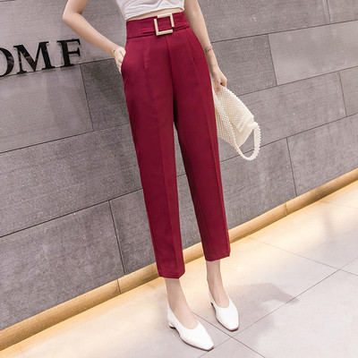 Модерен дамски панталон в три цвята с джобове