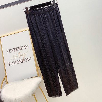 Pantaloni de dama plisati cu elastic