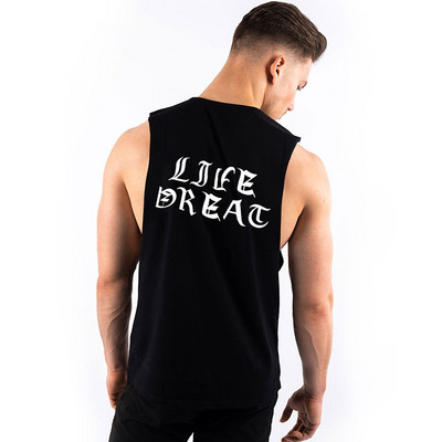 Мъжки спортен потник с надписи в няколко цвята