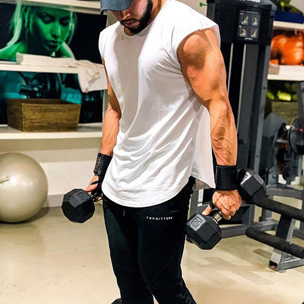 Tricou casual barbatesc model simplu alb-negru