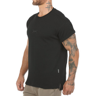 Tricou casual barbatesc cu decolteu O si maneci scurte in mai multe culori