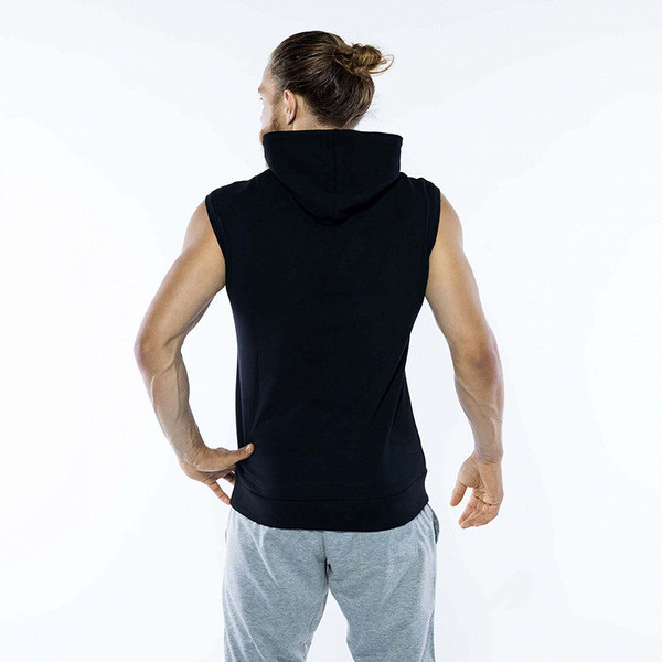 Maieu de bărbați cu glugă și inscripție în mai multe culori