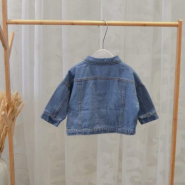 Jachetă de blugi pentru copii elegantă pentru băieți în albastru