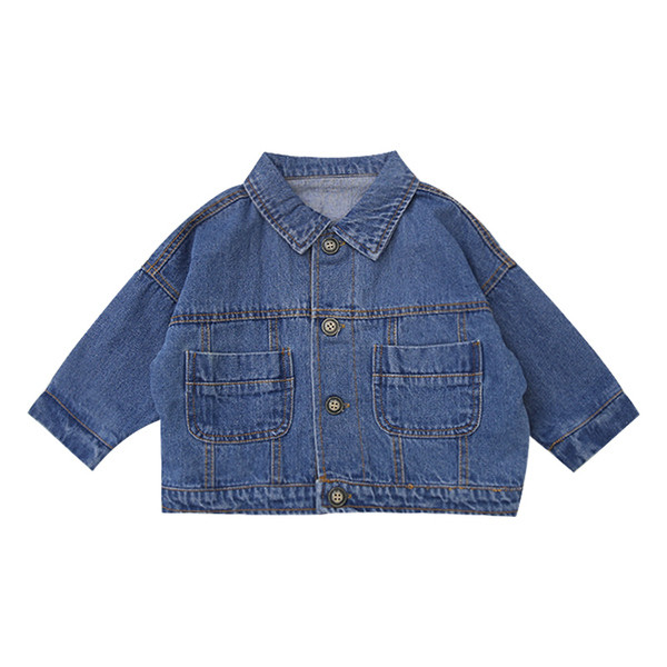 Jachetă de blugi pentru copii elegantă pentru băieți în albastru