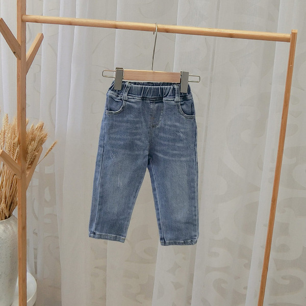 Blugi casual pentru copii pentru baieti in albastru