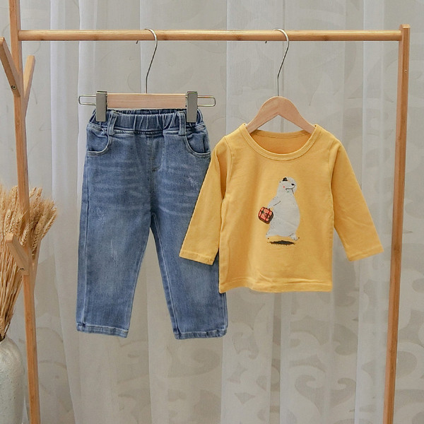 Blugi casual pentru copii pentru baieti in albastru