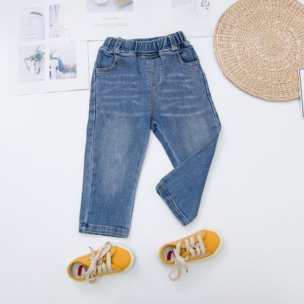 Blugi casual pentru copii pentru baieti in albastru