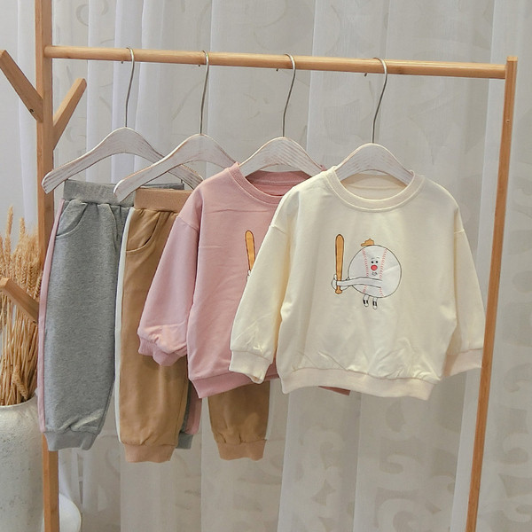 Set zilnic pentru copii cu aplicație pentru fete în două culori